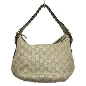 GUCCI Guccissima Cream Leather Shoulder Bag bran-462-090525